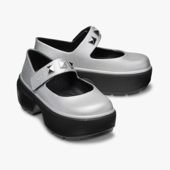 Unisex Crocs Stomp Platform Mary Jane with Studs - Picture 1 of 9